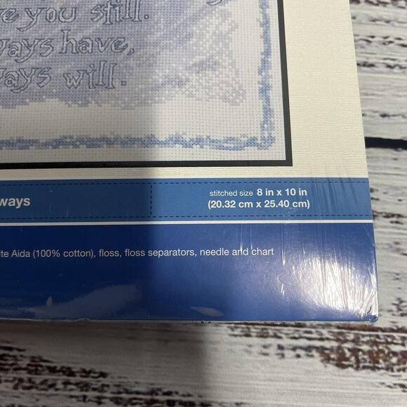 Bucilla Counted Cross Stitch "Love You Always" 8"x10" Blue Birds WM45656 - Picture 7 of 9